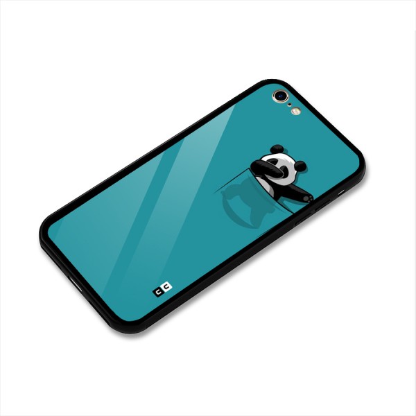 Panda Dabbing Away Glass Back Case for iPhone 6 6S