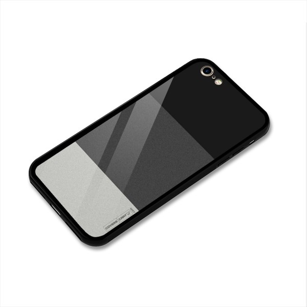 Pastel Black and Grey Glass Back Case for iPhone 6 6S