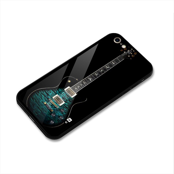 Royal Green Guitar Glass Back Case for iPhone 6 6S