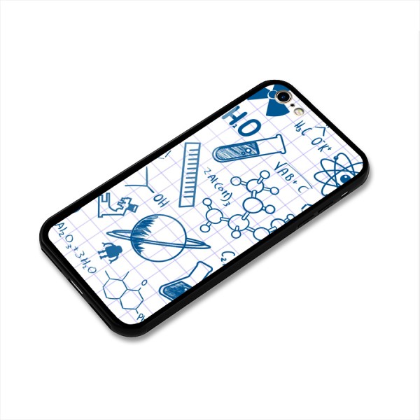 Science Notebook Glass Back Case for iPhone 6 6S