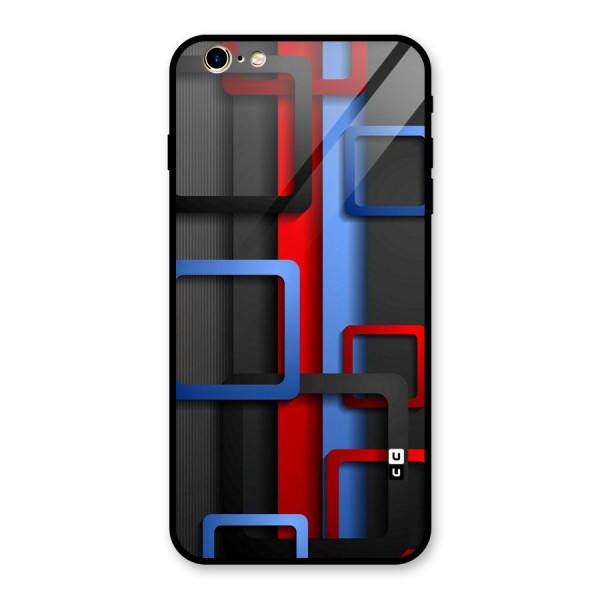 Abstract Box Glass Back Case for iPhone 6 Plus 6S Plus
