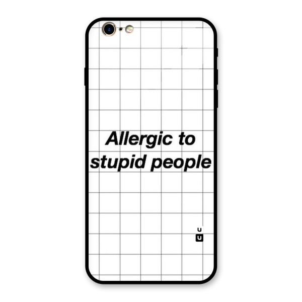 Allergic Glass Back Case for iPhone 6 Plus 6S Plus