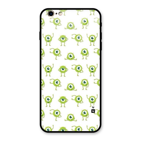 Crazy Green Maniac Glass Back Case for iPhone 6 Plus 6S Plus