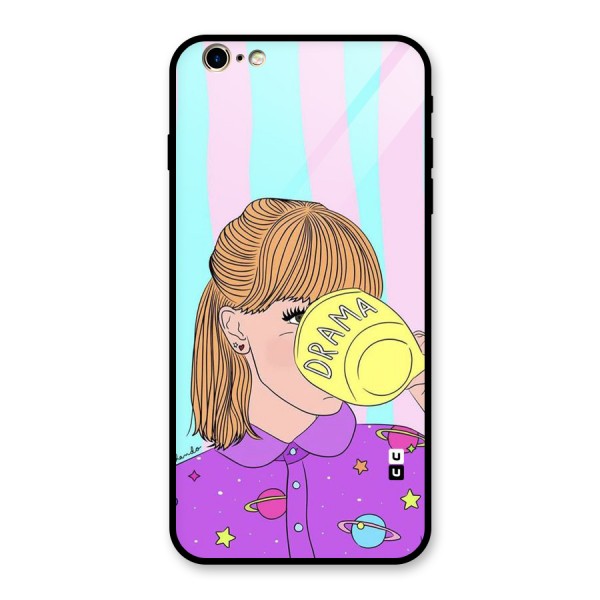 Drama Cup Glass Back Case for iPhone 6 Plus 6S Plus