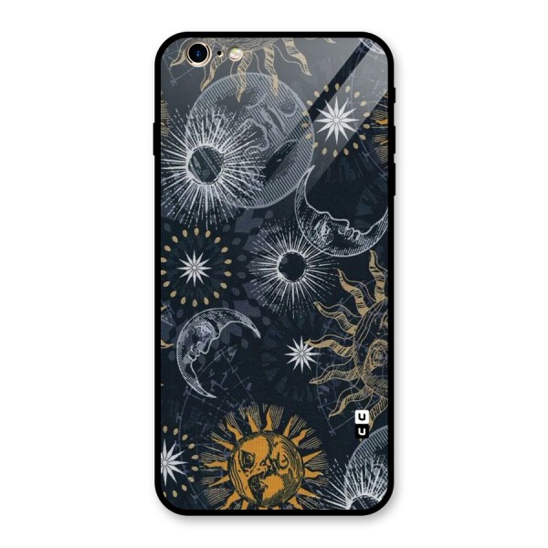 Moon And Sun Glass Back Case for iPhone 6 Plus 6S Plus