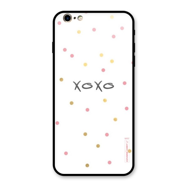 Polka Hugs Glass Back Case for iPhone 6 Plus 6S Plus