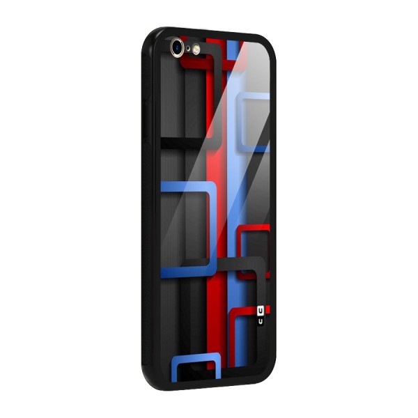 Abstract Box Glass Back Case for iPhone 6 Plus 6S Plus