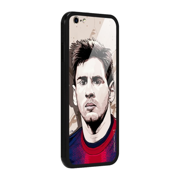 Barca King Messi Glass Back Case for iPhone 6 Plus 6S Plus
