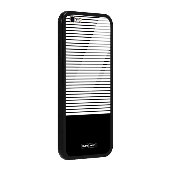 Classy Black Stripes Glass Back Case for iPhone 6 Plus 6S Plus