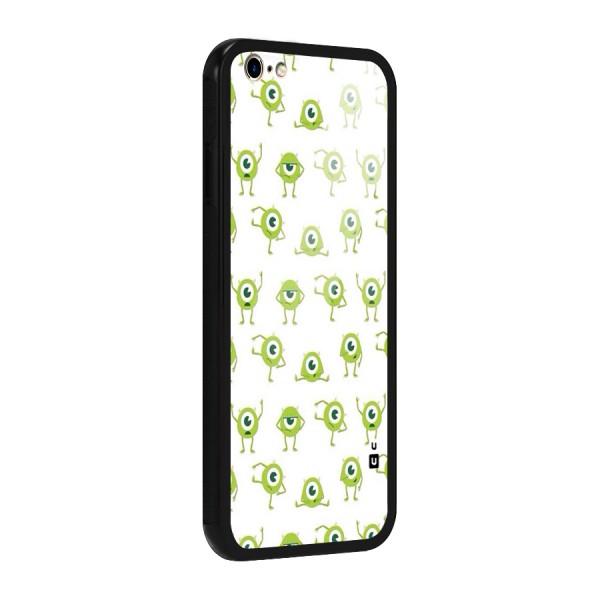 Crazy Green Maniac Glass Back Case for iPhone 6 Plus 6S Plus
