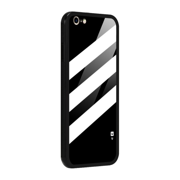 Diagonal Classic Stripes Glass Back Case for iPhone 6 Plus 6S Plus
