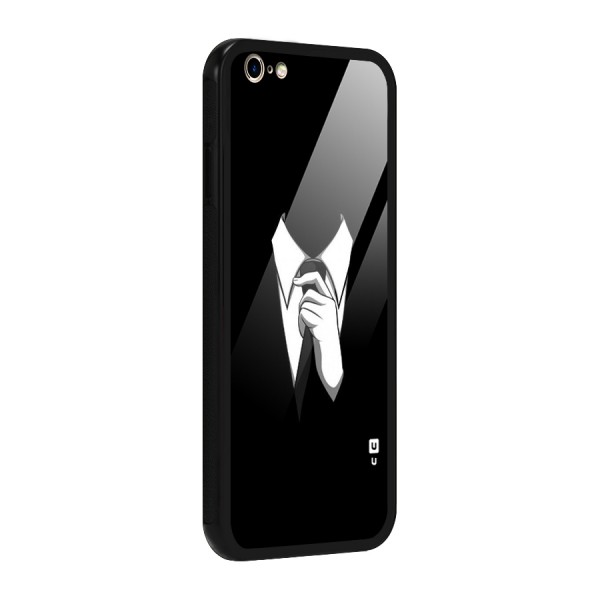 Faceless Gentleman Glass Back Case for iPhone 6 Plus 6S Plus