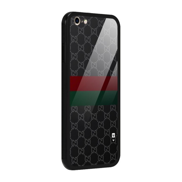 Royal Stripes Design Glass Back Case for iPhone 6 Plus 6S Plus