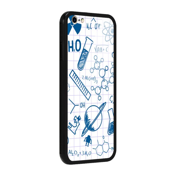 Science Notebook Glass Back Case for iPhone 6 Plus 6S Plus