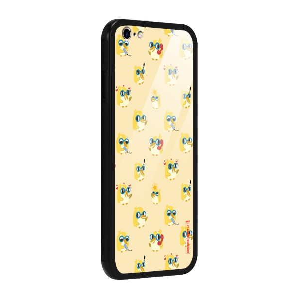 Yellow Parrot Glass Back Case for iPhone 6 Plus 6S Plus