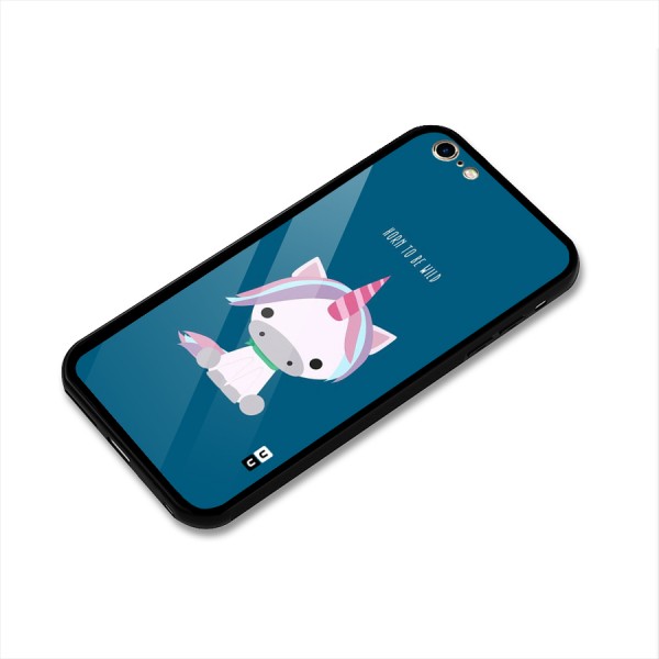Born Wild Unicorn Glass Back Case for iPhone 6 Plus 6S Plus