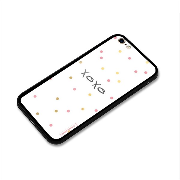 Polka Hugs Glass Back Case for iPhone 6 Plus 6S Plus