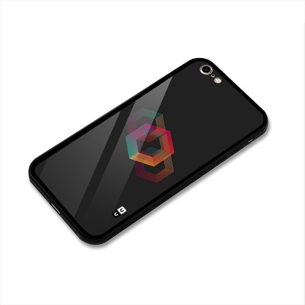 Tri-hexa Colours Glass Back Case for iPhone 6 Plus 6S Plus