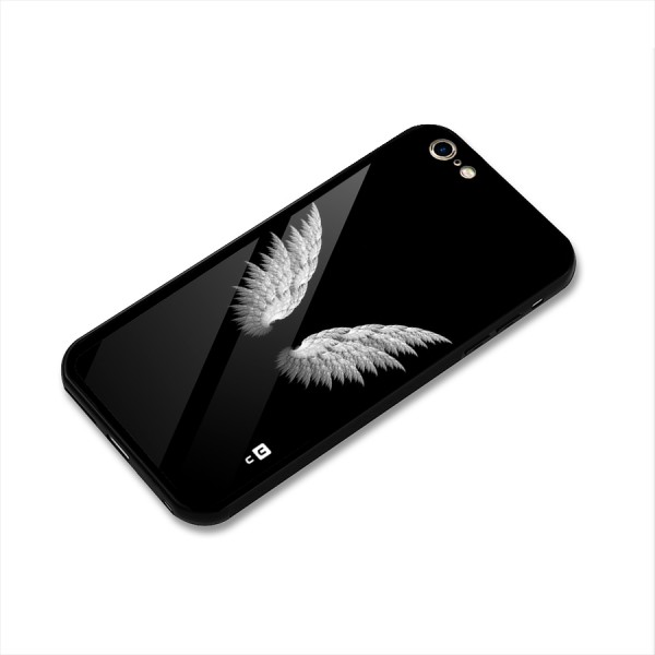 White Wings Glass Back Case for iPhone 6 Plus 6S Plus