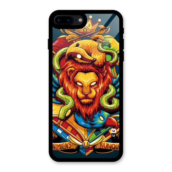 Animal Art Glass Back Case for iPhone 7 Plus