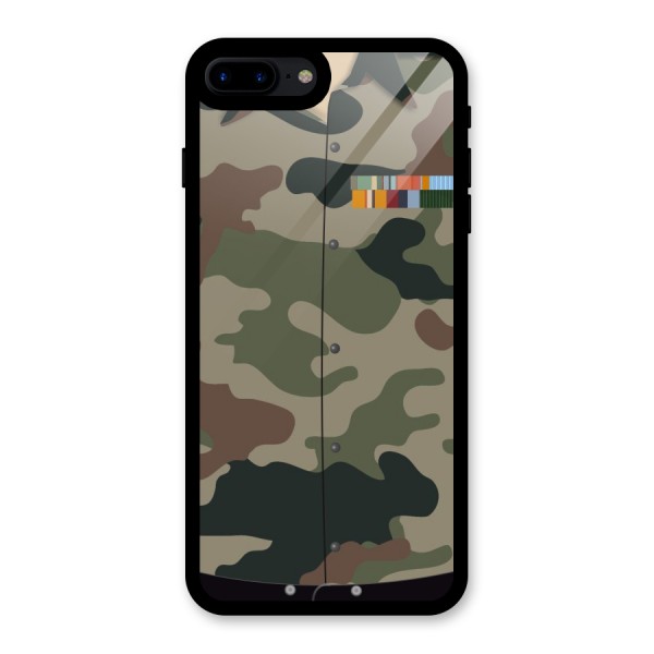 Army Uniform Glass Back Case for iPhone 7 Plus