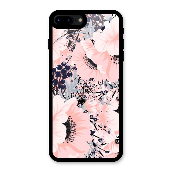 Beautiful Flowers Glass Back Case for iPhone 7 Plus