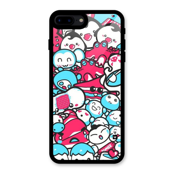 Bunny Quirk Glass Back Case for iPhone 7 Plus