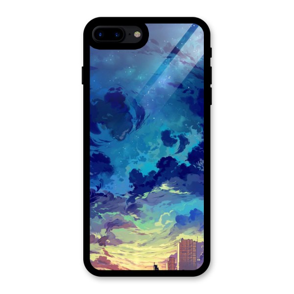 Cloud Art Glass Back Case for iPhone 7 Plus