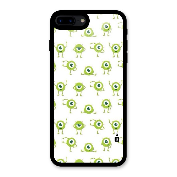 Crazy Green Maniac Glass Back Case for iPhone 7 Plus