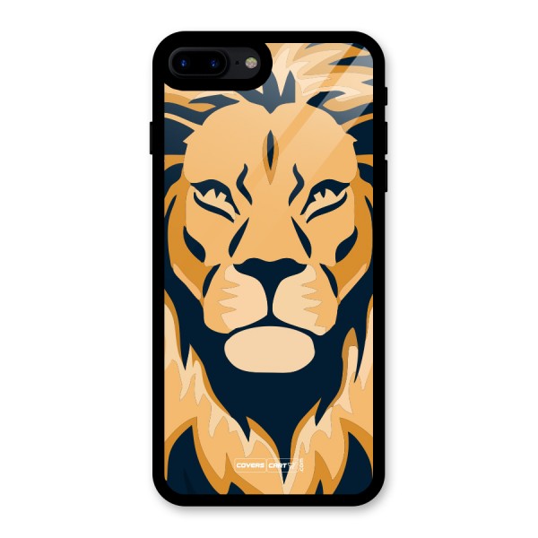 Designer Lion Glass Back Case for iPhone 7 Plus