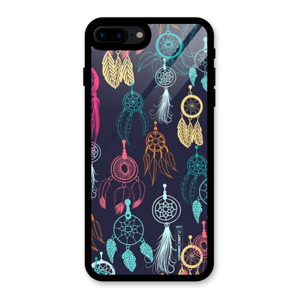 Dream Catcher Pattern Glass Back Case for iPhone 7 Plus
