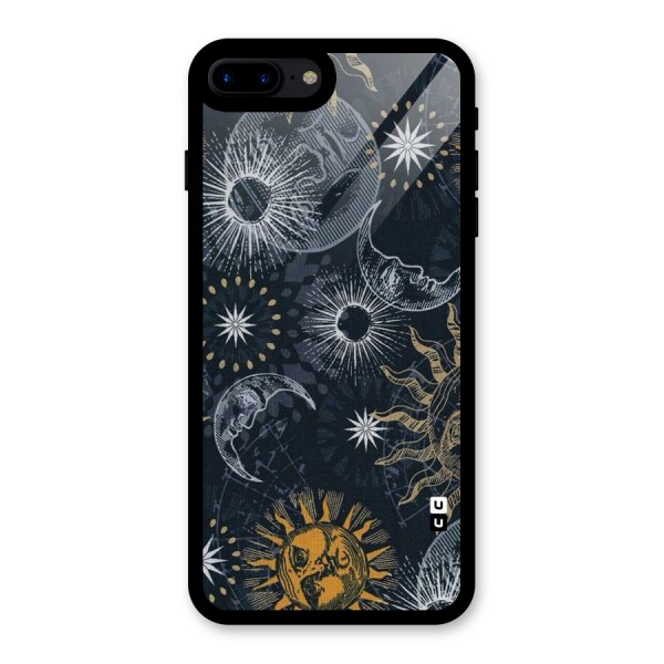 Moon And Sun Glass Back Case for iPhone 7 Plus