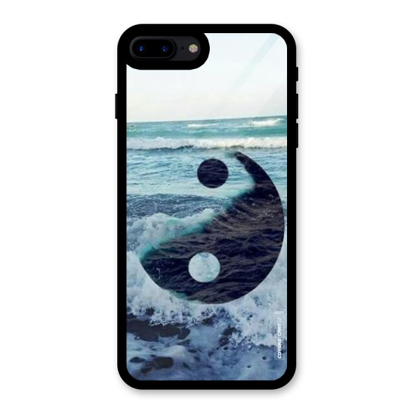 Oceanic Peace Design Glass Back Case for iPhone 7 Plus
