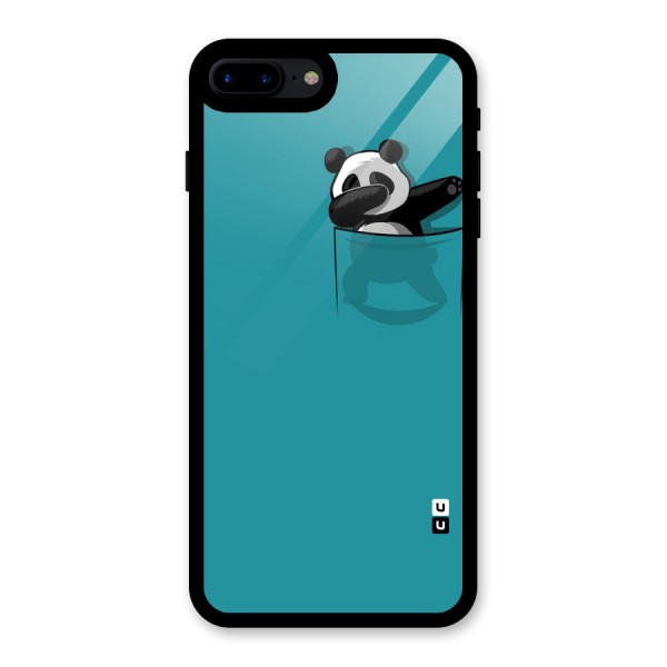 Panda Dabbing Away Glass Back Case for iPhone 7 Plus