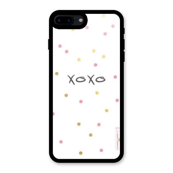 Polka Hugs Glass Back Case for iPhone 7 Plus