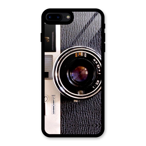 Vintage Camera Glass Back Case for iPhone 7 Plus