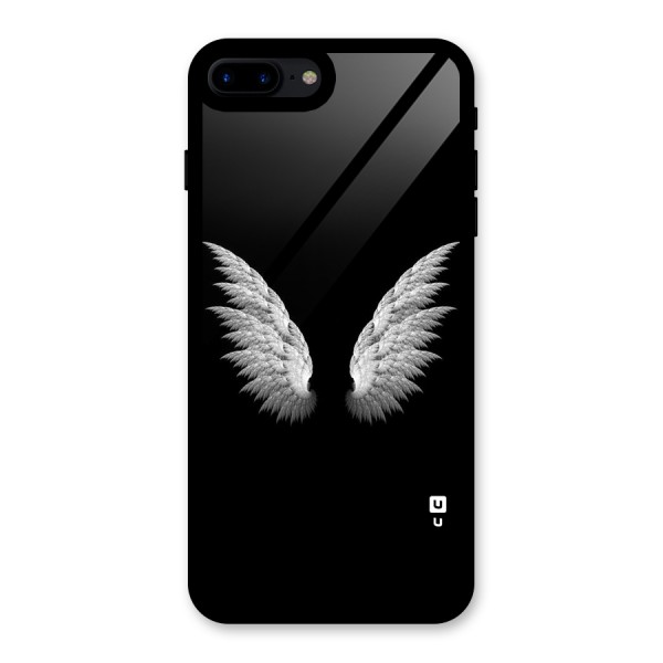 White Wings Glass Back Case for iPhone 7 Plus