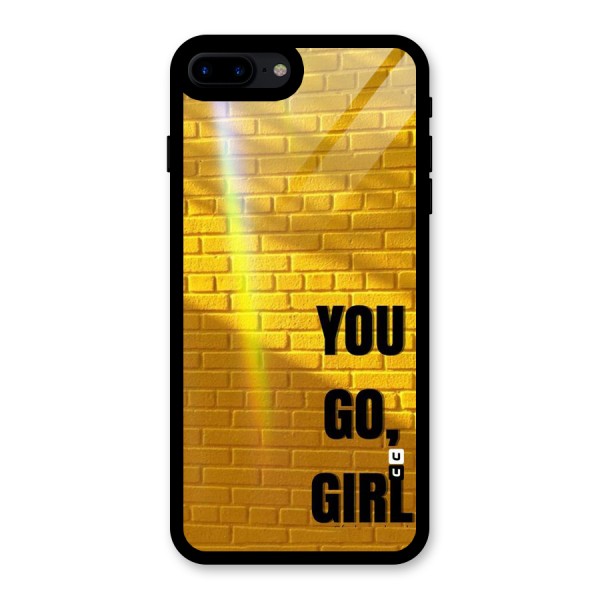 You Go Girl Wall Glass Back Case for iPhone 7 Plus