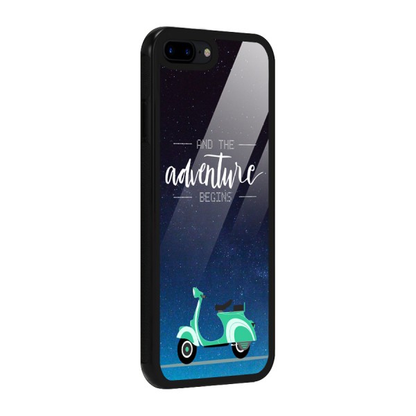 Adventure Scooter Glass Back Case for iPhone 7 Plus
