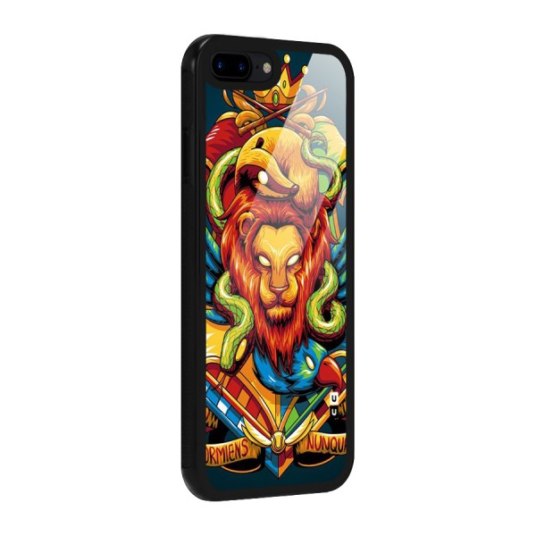 Animal Art Glass Back Case for iPhone 7 Plus