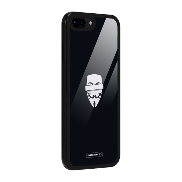 Anonymous Mask Glass Back Case for iPhone 7 Plus