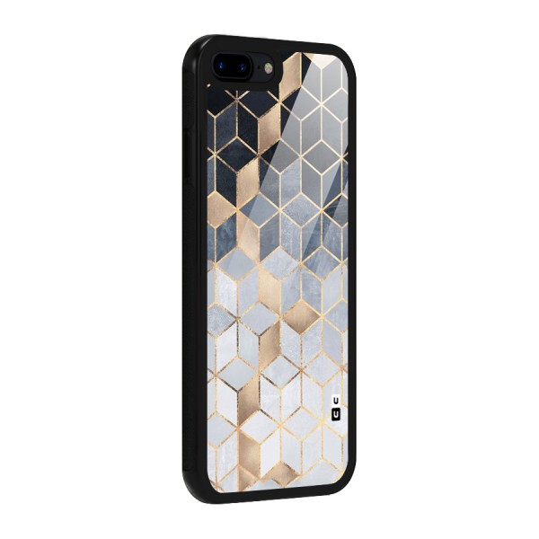 Blues And Golds Glass Back Case for iPhone 7 Plus