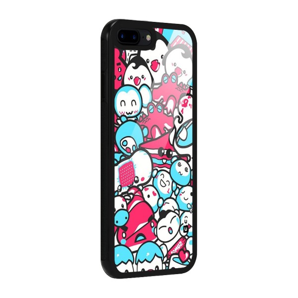 Bunny Quirk Glass Back Case for iPhone 7 Plus