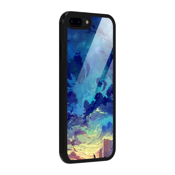 Cloud Art Glass Back Case for iPhone 7 Plus
