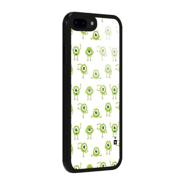 Crazy Green Maniac Glass Back Case for iPhone 7 Plus