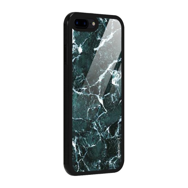 Dark Green Marble Glass Back Case for iPhone 7 Plus
