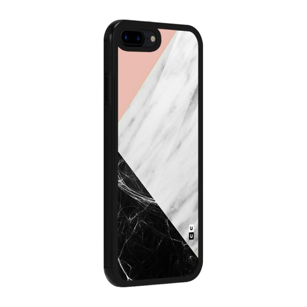 Marble Cuts Glass Back Case for iPhone 7 Plus