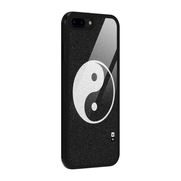 Peace Disorted Glass Back Case for iPhone 7 Plus
