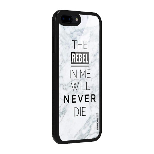 Rebel Will Not Die Glass Back Case for iPhone 7 Plus