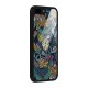 Space Pattern Blue Glass Back Case for iPhone 7 Plus